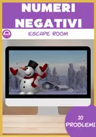 anteprima - Esercizi - Escape room inverno sui numeri negativi 🇬🇧 - Pagina di copertina