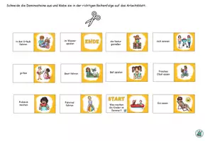 Vorschau - Audio-Dateien - Domino "Was machen die Kinder im Sommer?" mit Arbeitsblatt und Version für den Anybook Pro - DaZ / DaF / Deutsch - Seite 3