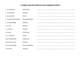 Vorschau - Unterrichtsreihen - Bericht (Jg 8): Übungen zu den Tempusformen - Seite 3