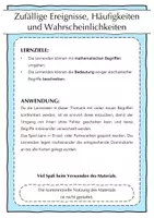 Vorschau - Spiele - Zufällige Ereignisse, Häufigkeiten, Wahrscheinlichkeiten - Domino - Seite 1