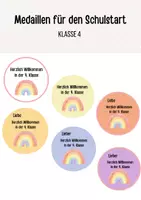 Vorschau - Anderer Materialtyp - Medaillen für den Schulstart - Klasse 4 - Deckblatt