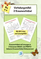 Vorschau - Arbeitsblätter - Kreuzworträtsel Verhütung (Basic + Profi) mit Online-Versionen - Deckblatt