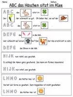 Vorschau - Arbeitsblätter - Liederarbeitung: Ostern: ABC das Häschen sitzt im Klee - Seite 2