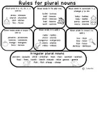 forhåndsvisning - Irregular Plural Nouns Task Cards - side 1