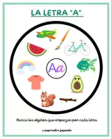 Vista previa - Tarjetas / Manipulativos - Las letras - página 1