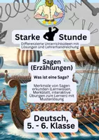 Vorschau - Arbeitsblätter - Sagen - Deckblatt