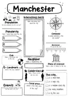 Vorschau - Arbeitsblätter - Manchester Fact sheet - City in England (english) - Seite 1
