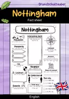 Vorschau - Arbeitsblätter - Nottingham Fact sheet - City in England (english) - Deckblatt