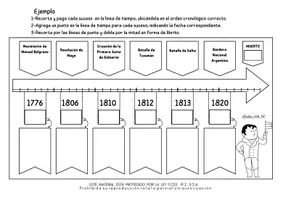 Vista previa - Unidades / Secuencias / Situaciones de Aprendizaje - PACK DE 8 MODELOS DE LÍNEA DE TIEMPO - página 1