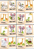 Vista previa - Juegos / Gamificación - Inglés - I have, who has? - Animales y preposiciones de lugar - página 1