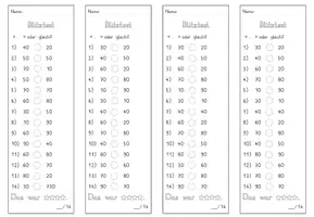Vorschau - Test - Blitztest_Mathe_kleiner, größer, gleich mit Zehnerzahlen_Zahlenraum 100 - Seite 2