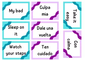 Vista previa - Juegos / Gamificación - English expressions pack - página 1