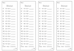 Vorschau - Test - Blitztest_Mathe_Addition zweistelliger Zahlen_ZR100_ohne Zehnerübergang - Seite 3