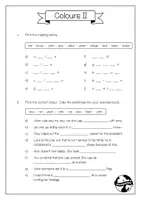 Vorschau - Arbeitsblätter - Colours II - Worksheets - Seite 1