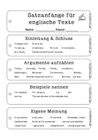 Vorschau - Arbeitsblätter - Writing Support - English non-fictional texts - Seite 1
