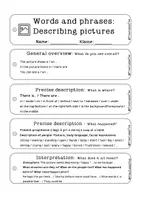 Vorschau - Arbeitsblätter - Writing Support - Lernfächer Bildbeschreibung Englisch - Seite 3