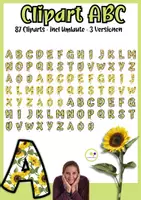 Vorschau - Bildkarten - Clipart Alphabet Sonnenblumen | ABC Cliparts | kommerziell - Seite 1