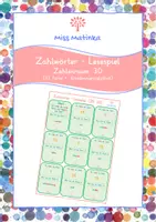 Vorschau - Spiele - Zahlwörter Lesespiel ZR 30 Klasse 1 Anfangsunterricht - Deckblatt