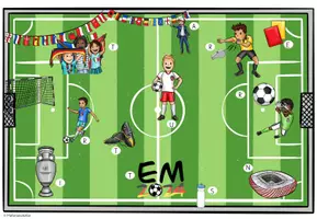 Vorschau - Arbeitsblätter - Lesespur EM 2024 | Fußball Europameisterschaft - Seite 1