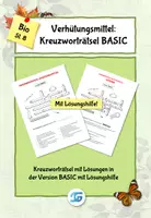 Vorschau - Arbeitsblätter - Kreuzworträtsel Verhütung Basic mit Lösungshilfe - Deckblatt
