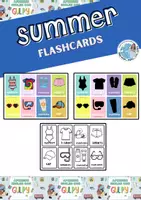 Vista previa - Juegos / Gamificación - Summer flashcards Inglés y español - Portada