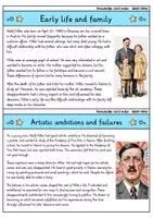 Vorschau - Bildkarten - Adolf Hitler - Knowledge card index - Famous personalities (English) - Seite 1
