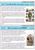Vorschau - Bildkarten - Adolf Hitler - Knowledge card index - Famous personalities (English) - Seite 2