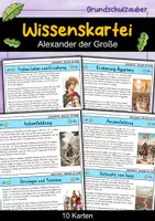Vorschau - Bildkarten - Alexander der Große - Wissenskartei - Berühmte Persönlichkeiten - Deckblatt
