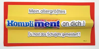 Vorschau - Mal- und Bastelvorlagen - Feriengruß: Mein allergrößtes Kompliment (Geschenk Schuljahresende) - Seite 3