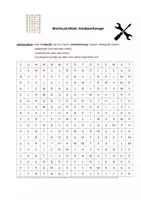 Vorschau - Interaktives Material - Wortsuchrätsel: Handwerkzeuge - Deckblatt