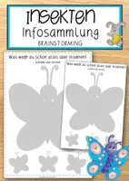 Vorschau - Anderer Materialtyp - Insekten – Infosammlung (Brainstorming) - Deckblatt
