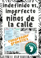 Vorschau - Arbeitsblätter - indefinido vs. imperfecto - Übungen zu "niños de la calle" - Deckblatt