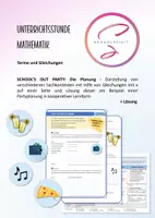 Vorschau - Stundenentwürfe - Materialpaket "Terme und Gleichungen" - Seite 1