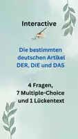 Vorschau - Arbeitsblätter - SPARPAKET - Die Artikel DER, DIE und DAS - Erklärungen und Interactive - Seite 2