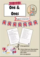 Vorschau - Arbeitsblätter - One und Ones - Übungszettel Englisch Unterstufe - Deckblatt