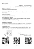 Vorschau - Mal- und Bastelvorlagen - Origami Handystaender - Malvorlage - Seite 1