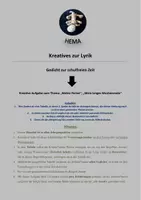Vorschau - Arbeitsblätter - Lyrik (Jg 5-13): Kreativaufgabe: Gedichte schreiben - Deckblatt