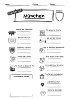 Vorschau - Arbeitsblätter - Steckbrief München, Stadt Deutschland - Seite 1