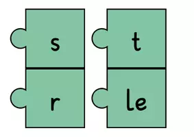Vorschau - Arbeitsblätter - Puzzleteile für Selbstlaute (Tafelmaterial) - Seite 2