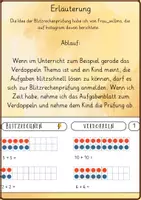 Vorschau - Arbeitsblätter - Zahlenverständnis überprüfen mit dem Blitzrechenpass - Seite 1