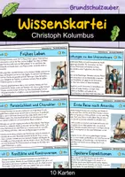 Vorschau - Bildkarten - Christoph Kolumbus - Wissenskartei - Berühmte Persönlichkeiten - Deckblatt