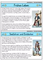 Vorschau - Bildkarten - Christoph Kolumbus - Wissenskartei - Berühmte Persönlichkeiten - Seite 1