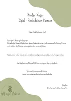 Vorschau - Bildkarten - Kinder-Yoga Spiel - Finde deinen Partner - Seite 1