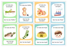 Vorschau - Spiele - Wörter mit Pf / Lesespiel Ich habe ... Wer hat ...? in 2 Versionen - Seite 3