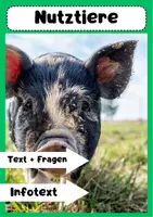 Vorschau - Arbeitsblätter - Nutztiere: Bedeutung, Produkte, Landwirtschaft - Deckblatt