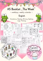 Vorschau - Arbeitsblätter - Englisch - days of the week (Woche, Wochentage) - Sparpaket - Arbeitsblätter, Bildkarten, Minibuch - Seite 1