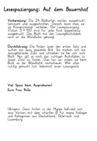 Vorschau - Arbeitsblätter - Lesespaziergang: Auf dem Bauernhof - Seite 1