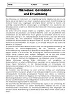 Vorschau - Arbeitsblätter - Mikroskop: Geschichte und Entwicklung - Seite 1
