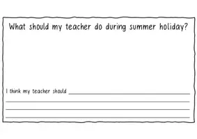 Vorschau - Arbeitsblätter - Was macht dein Lehrer/ deine Lehrerin wohl in den Sommerferien? - Seite 2