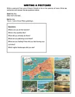 Vorschau - Arbeitsblätter - Writing a post card (from Cornwall) - Seite 3